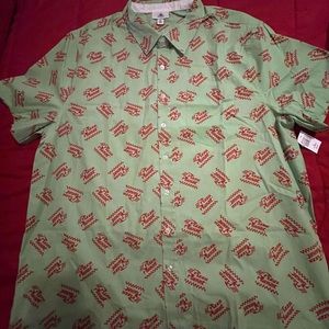 “Pizza Planet” from Toy Story Button up XL